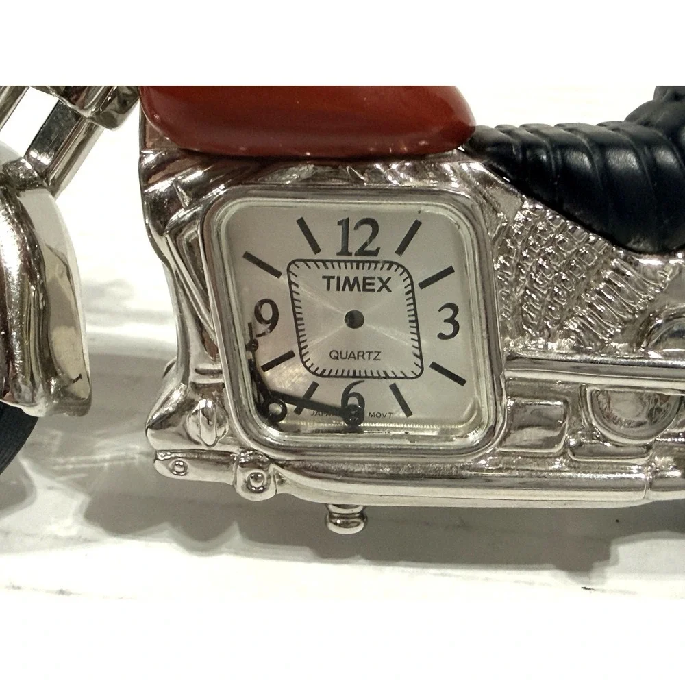 FOSSIL Limited Edition‎ Harley Davidson Chopper Motorcycle Display Clock + TIMEX